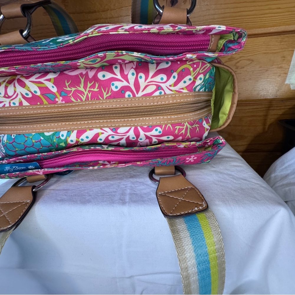 Lily Bloom “Floral Reef” Satchel Bag NWOT - Picture 4 of 9